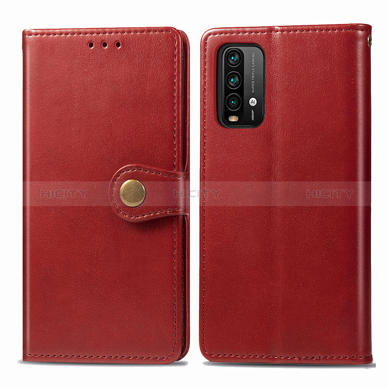 Funda de Cuero Cartera con Soporte Carcasa S05D para Xiaomi Redmi 9 Power