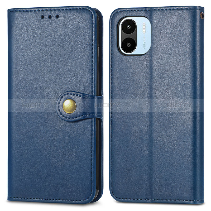 Funda de Cuero Cartera con Soporte Carcasa S05D para Xiaomi Redmi A2 Azul