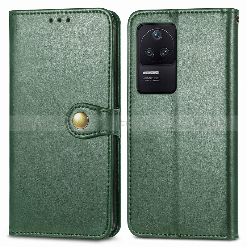 Funda de Cuero Cartera con Soporte Carcasa S05D para Xiaomi Redmi K40S 5G Verde