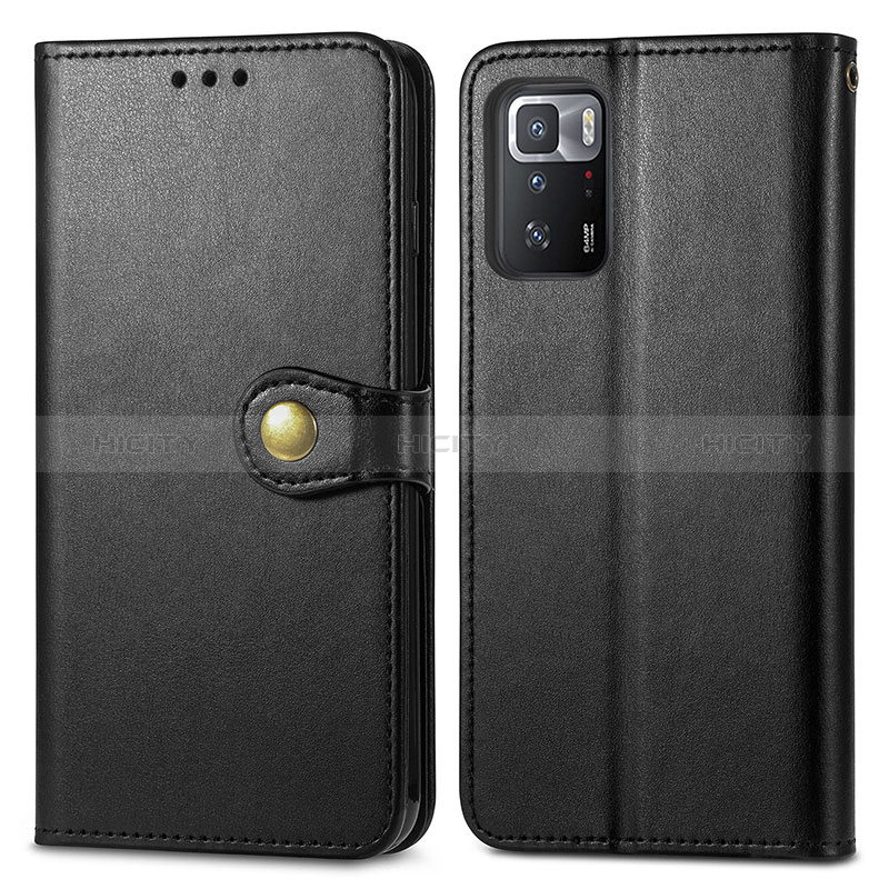 Funda de Cuero Cartera con Soporte Carcasa S05D para Xiaomi Redmi Note 10 Pro 5G