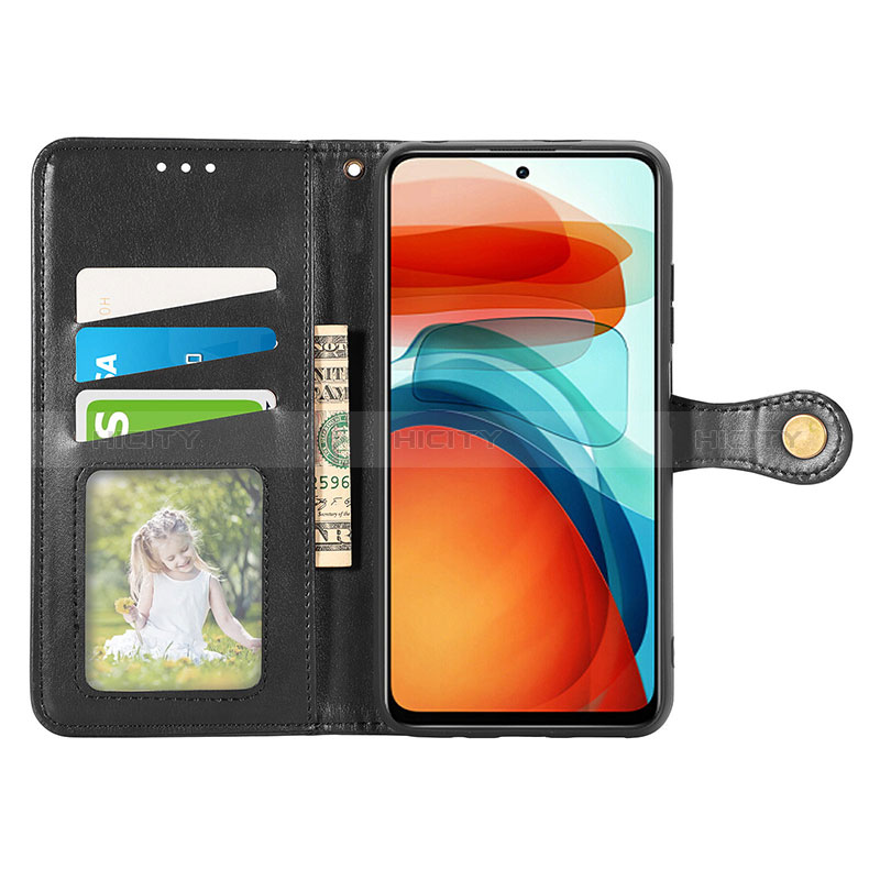 Funda de Cuero Cartera con Soporte Carcasa S05D para Xiaomi Redmi Note 10 Pro 5G