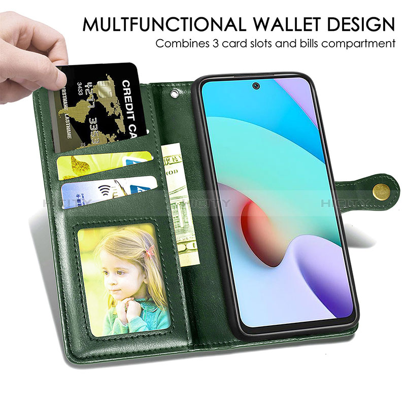 Funda de Cuero Cartera con Soporte Carcasa S05D para Xiaomi Redmi Note 11 4G (2021)