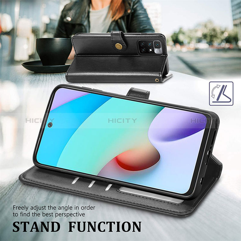 Funda de Cuero Cartera con Soporte Carcasa S05D para Xiaomi Redmi Note 11 4G (2021)