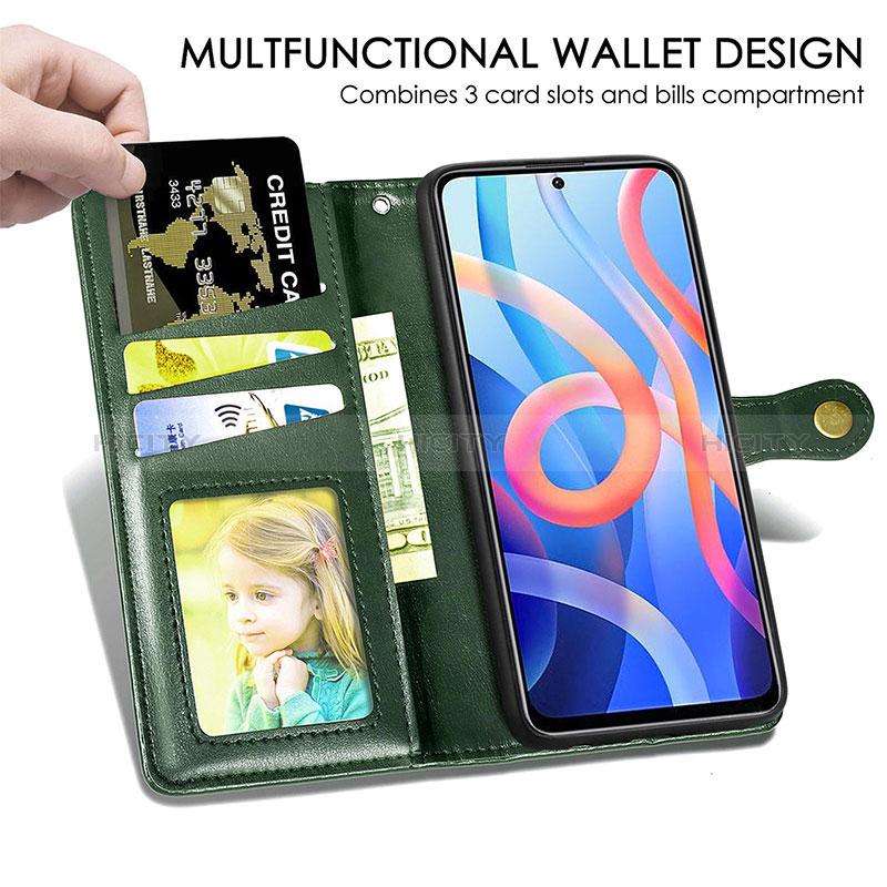 Funda de Cuero Cartera con Soporte Carcasa S05D para Xiaomi Redmi Note 11 5G