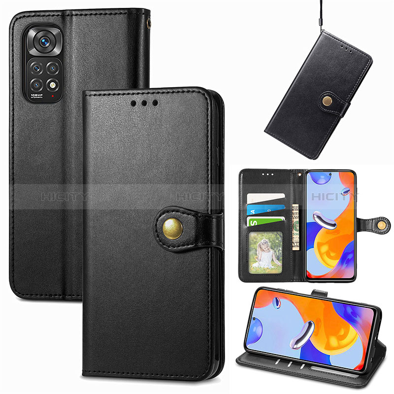 Funda de Cuero Cartera con Soporte Carcasa S05D para Xiaomi Redmi Note 11 Pro 4G