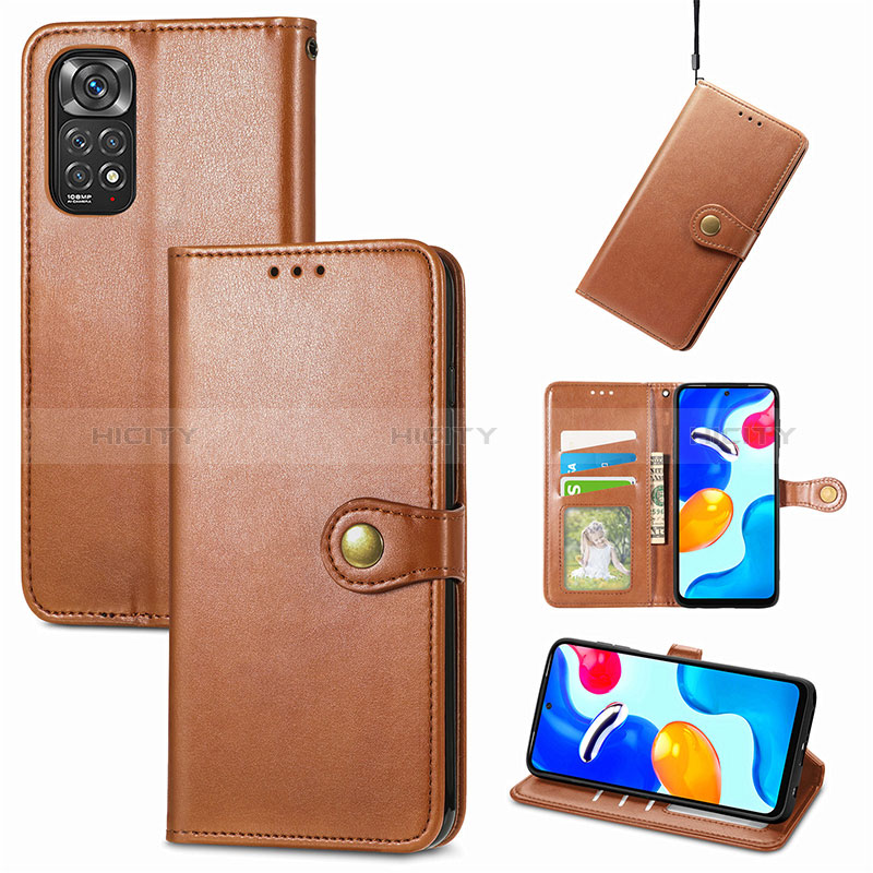 Funda de Cuero Cartera con Soporte Carcasa S05D para Xiaomi Redmi Note 11S 4G