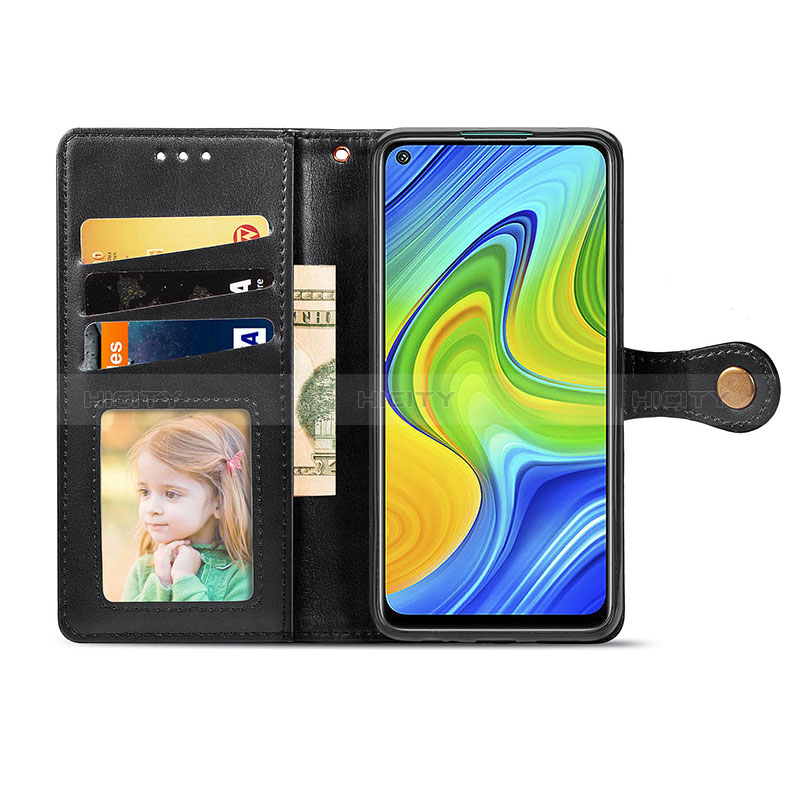 Funda de Cuero Cartera con Soporte Carcasa S05D para Xiaomi Redmi Note 9