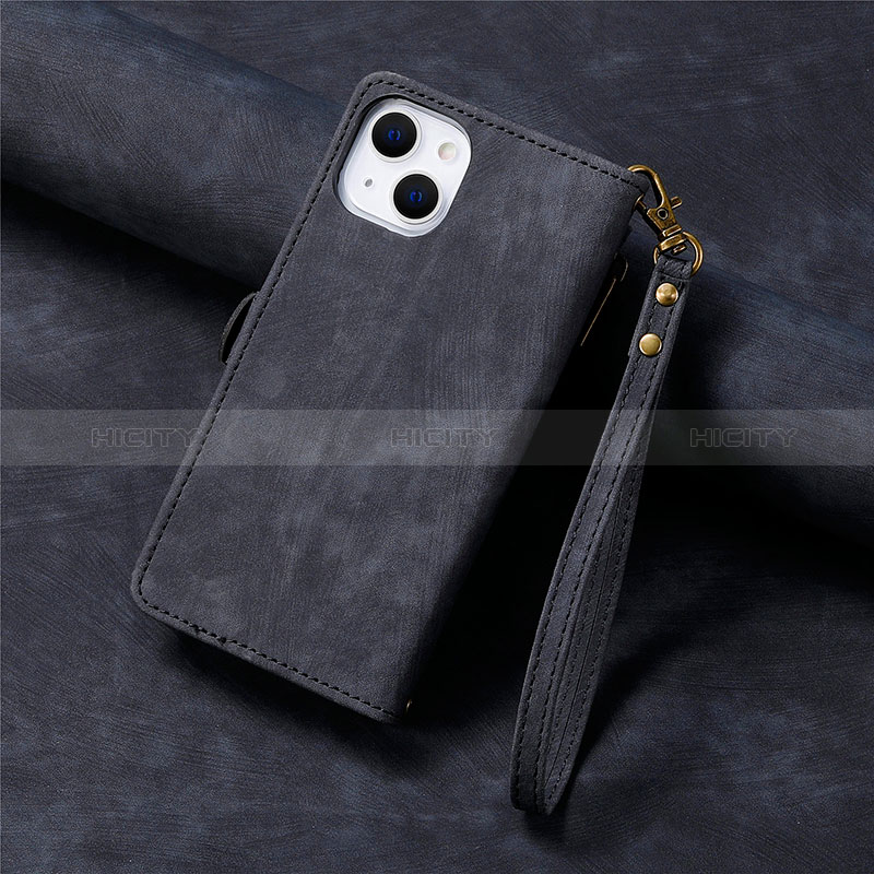 Funda de Cuero Cartera con Soporte Carcasa S06D para Apple iPhone 14 Plus