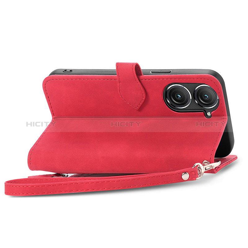 Funda de Cuero Cartera con Soporte Carcasa S06D para Asus Zenfone 9