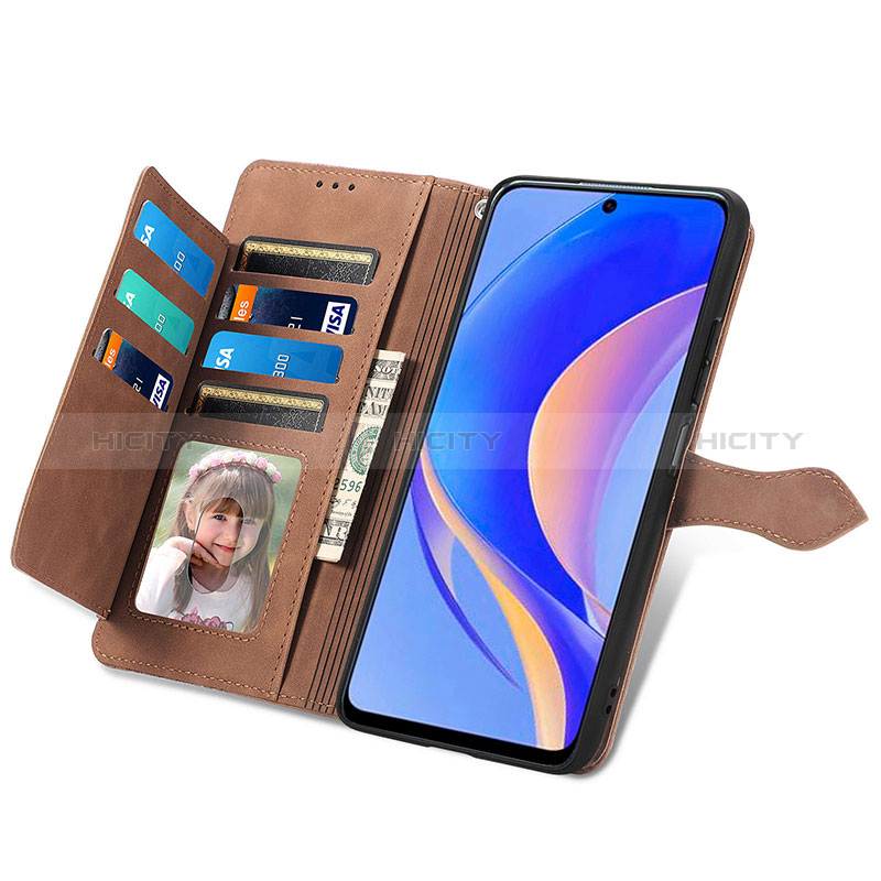 Funda de Cuero Cartera con Soporte Carcasa S06D para Huawei Enjoy 50 Pro