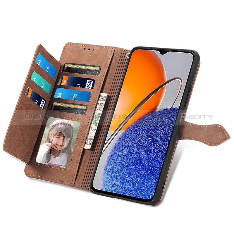 Funda de Cuero Cartera con Soporte Carcasa S06D para Huawei Enjoy 50z