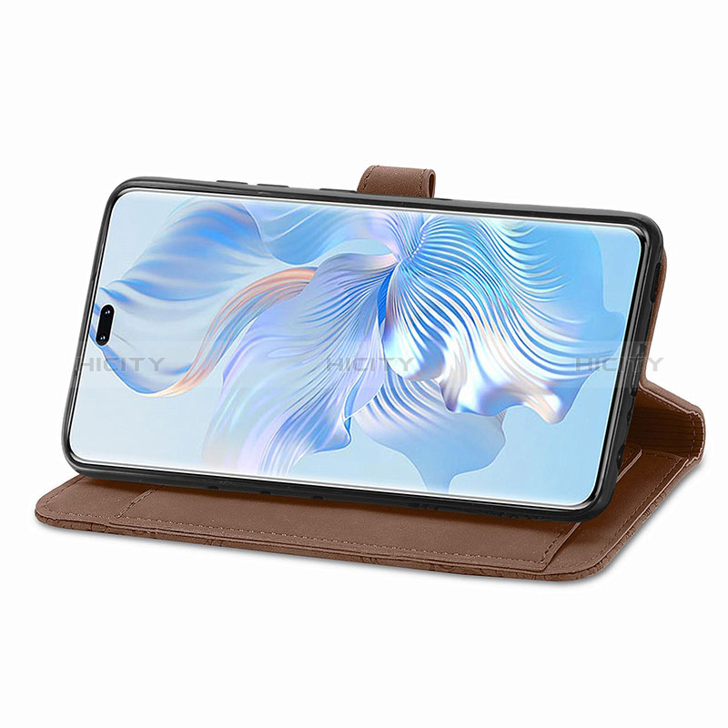 Funda de Cuero Cartera con Soporte Carcasa S06D para Huawei Honor 80 Pro Flat 5G