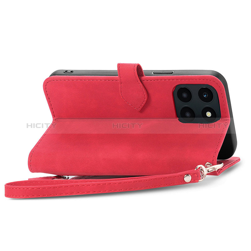 Funda de Cuero Cartera con Soporte Carcasa S06D para Huawei Honor X6a