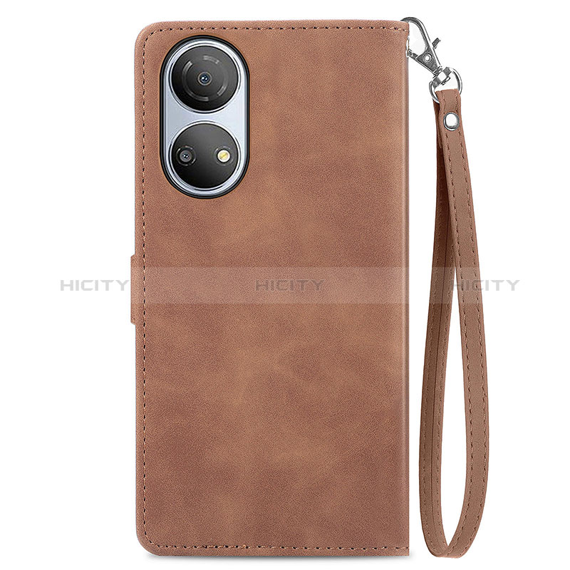 Funda de Cuero Cartera con Soporte Carcasa S06D para Huawei Honor X7