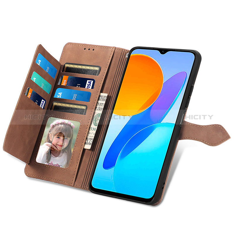 Funda de Cuero Cartera con Soporte Carcasa S06D para Huawei Honor X8 5G