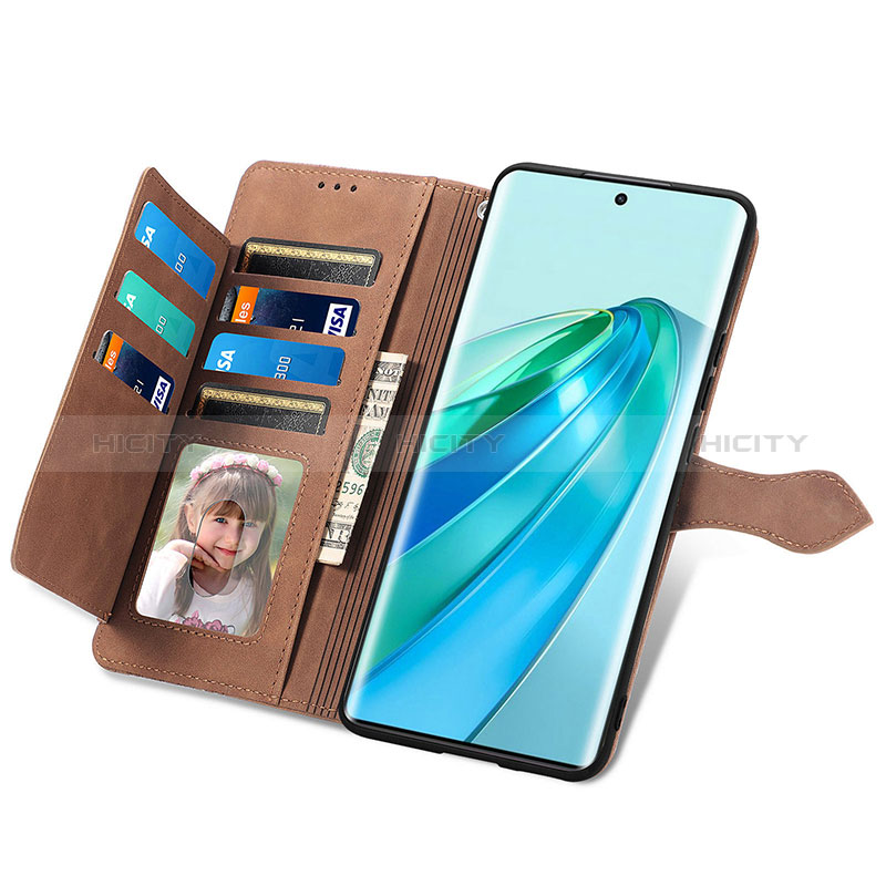 Funda de Cuero Cartera con Soporte Carcasa S06D para Huawei Honor X9a 5G