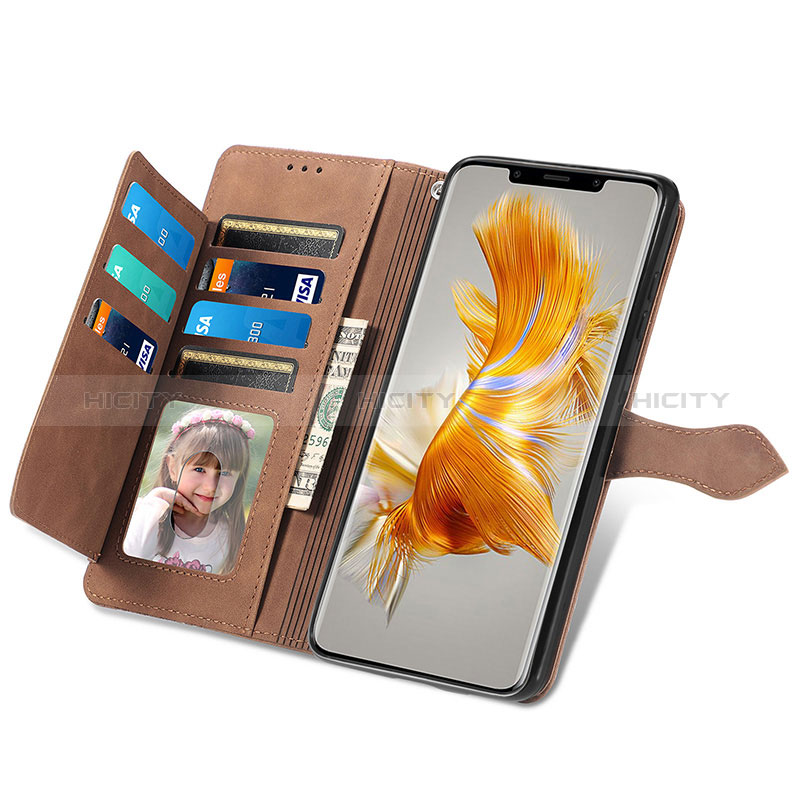 Funda de Cuero Cartera con Soporte Carcasa S06D para Huawei Mate 50 Pro