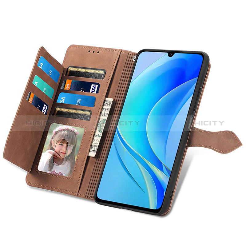 Funda de Cuero Cartera con Soporte Carcasa S06D para Huawei Nova Y71