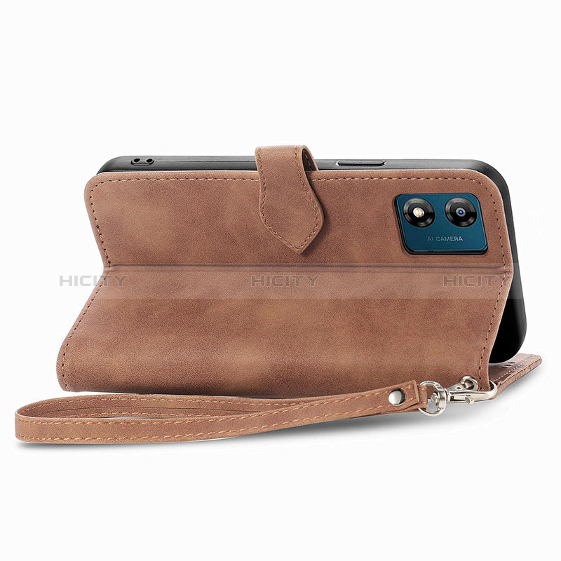 Funda de Cuero Cartera con Soporte Carcasa S06D para Motorola Moto E13