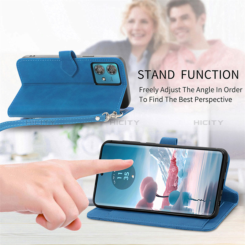 Funda de Cuero Cartera con Soporte Carcasa S06D para Motorola Moto Edge 40 Neo 5G