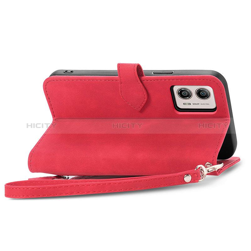 Funda de Cuero Cartera con Soporte Carcasa S06D para Motorola Moto G53y 5G