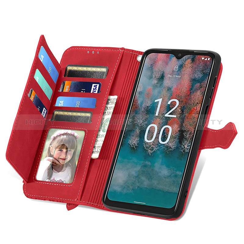 Funda de Cuero Cartera con Soporte Carcasa S06D para Nokia C12