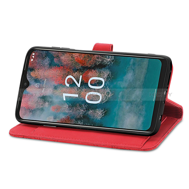 Funda de Cuero Cartera con Soporte Carcasa S06D para Nokia C12 Plus