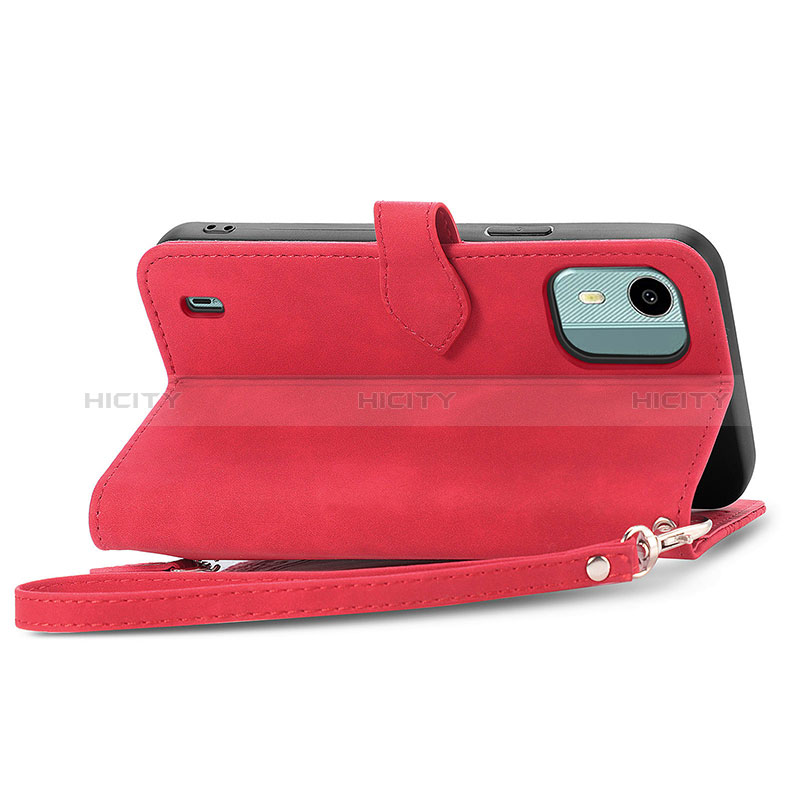 Funda de Cuero Cartera con Soporte Carcasa S06D para Nokia C12 Plus