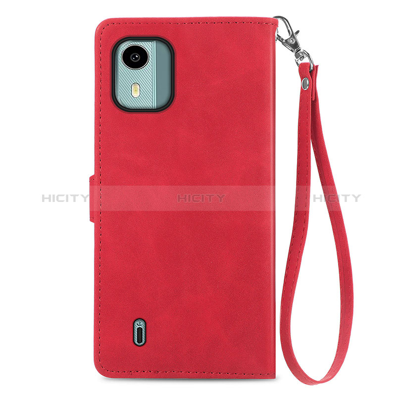 Funda de Cuero Cartera con Soporte Carcasa S06D para Nokia C12 Plus