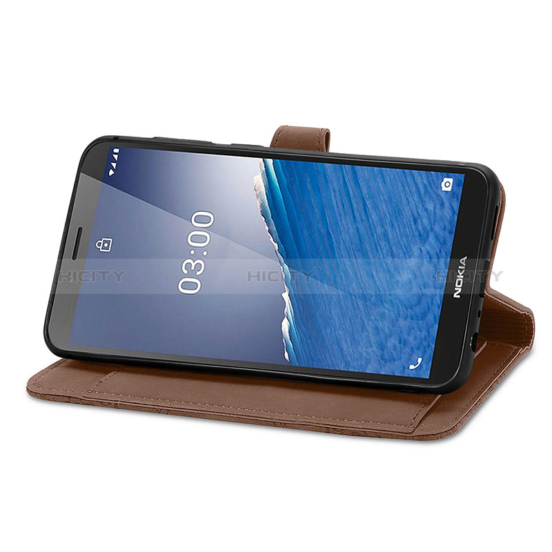 Funda de Cuero Cartera con Soporte Carcasa S06D para Nokia C3