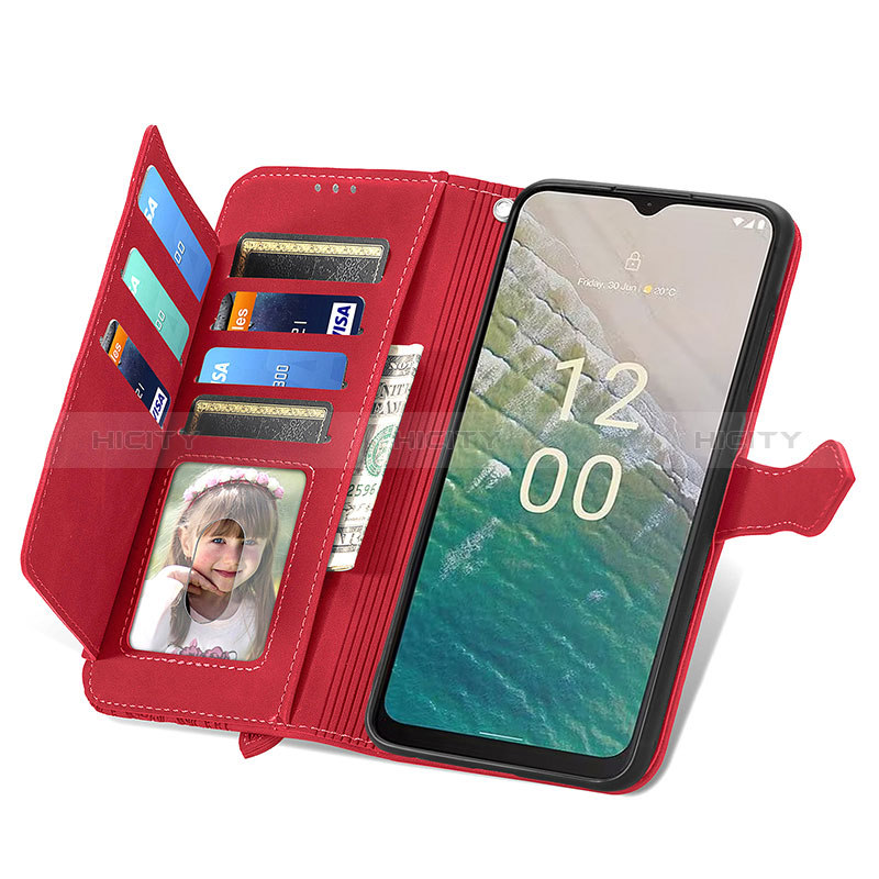 Funda de Cuero Cartera con Soporte Carcasa S06D para Nokia C32