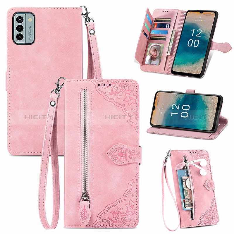 Funda de Cuero Cartera con Soporte Carcasa S06D para Nokia G22