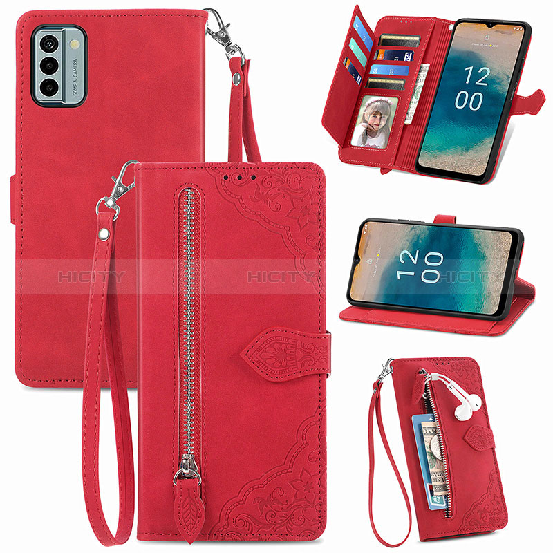 Funda de Cuero Cartera con Soporte Carcasa S06D para Nokia G22