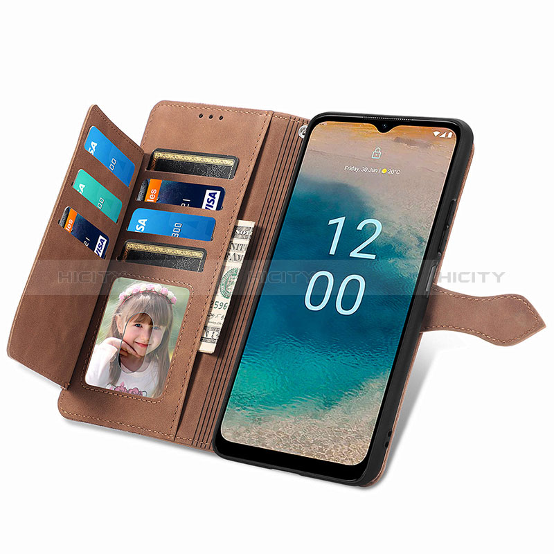 Funda de Cuero Cartera con Soporte Carcasa S06D para Nokia G22