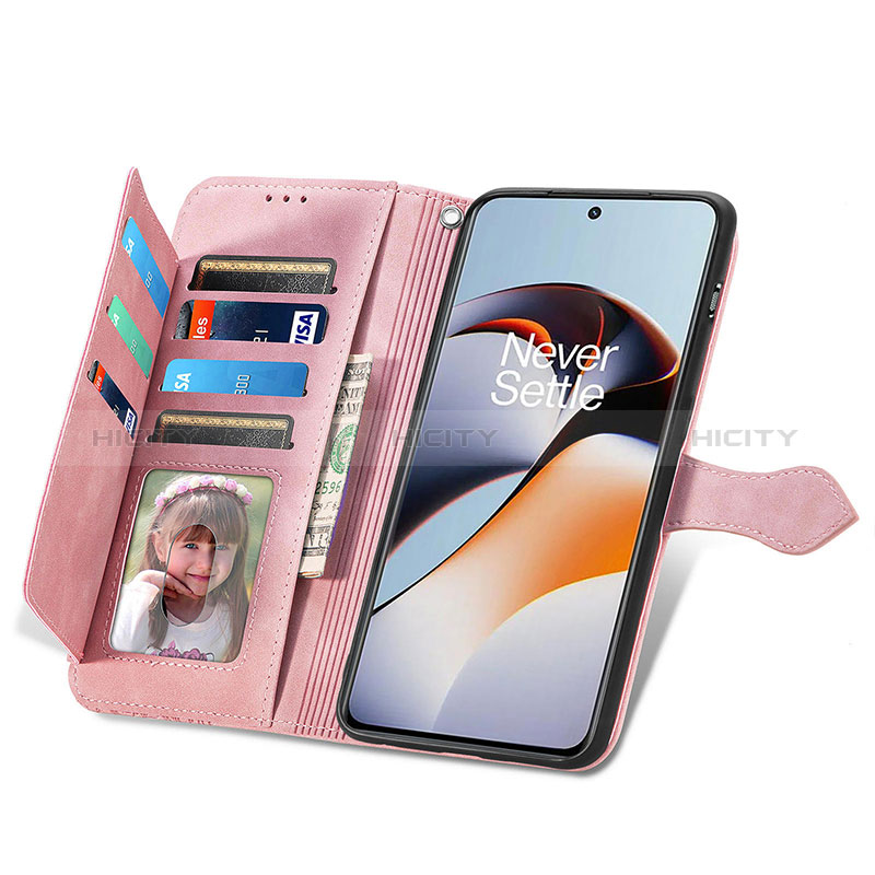 Funda de Cuero Cartera con Soporte Carcasa S06D para OnePlus Ace 2 Pro 5G