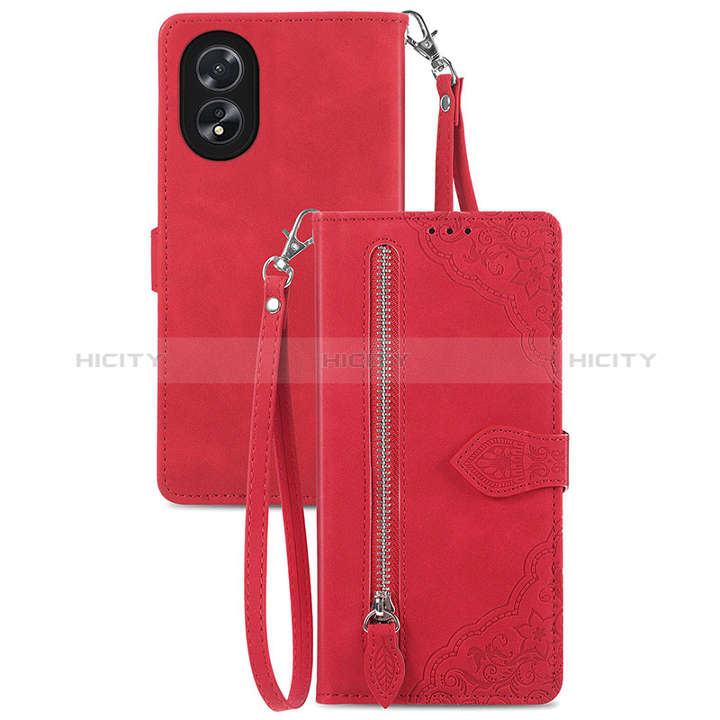 Funda de Cuero Cartera con Soporte Carcasa S06D para Oppo A18