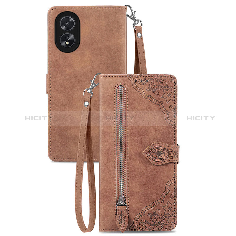 Funda de Cuero Cartera con Soporte Carcasa S06D para Oppo A18