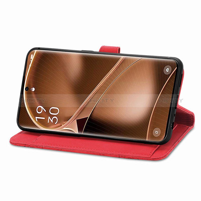 Funda de Cuero Cartera con Soporte Carcasa S06D para Oppo Find X6 5G