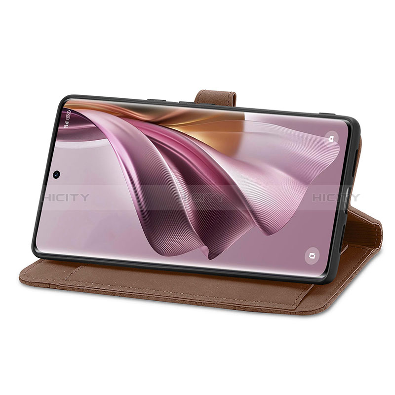 Funda de Cuero Cartera con Soporte Carcasa S06D para Oppo Reno10 5G