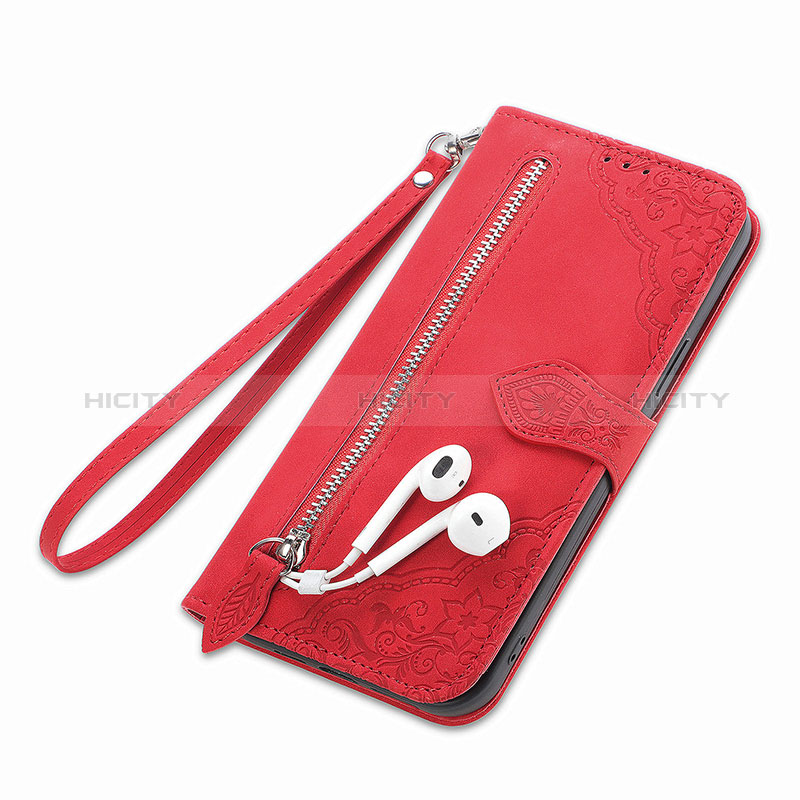 Funda de Cuero Cartera con Soporte Carcasa S06D para Realme C30s