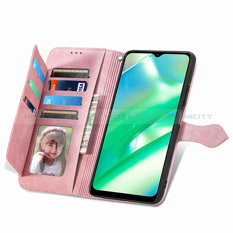 Funda de Cuero Cartera con Soporte Carcasa S06D para Realme C33 (2023)