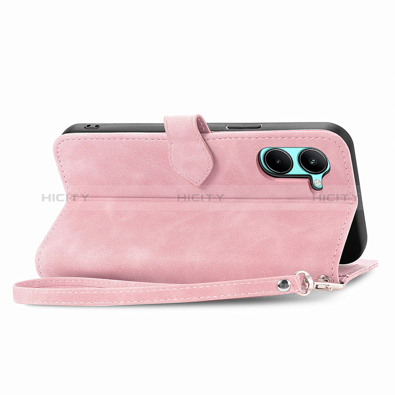 Funda de Cuero Cartera con Soporte Carcasa S06D para Realme C33 (2023)