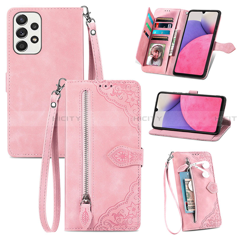 Funda de Cuero Cartera con Soporte Carcasa S06D para Samsung Galaxy A33 5G