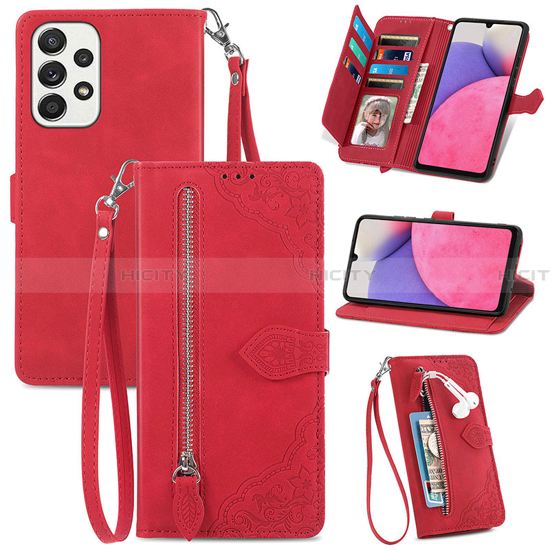 Funda de Cuero Cartera con Soporte Carcasa S06D para Samsung Galaxy A33 5G