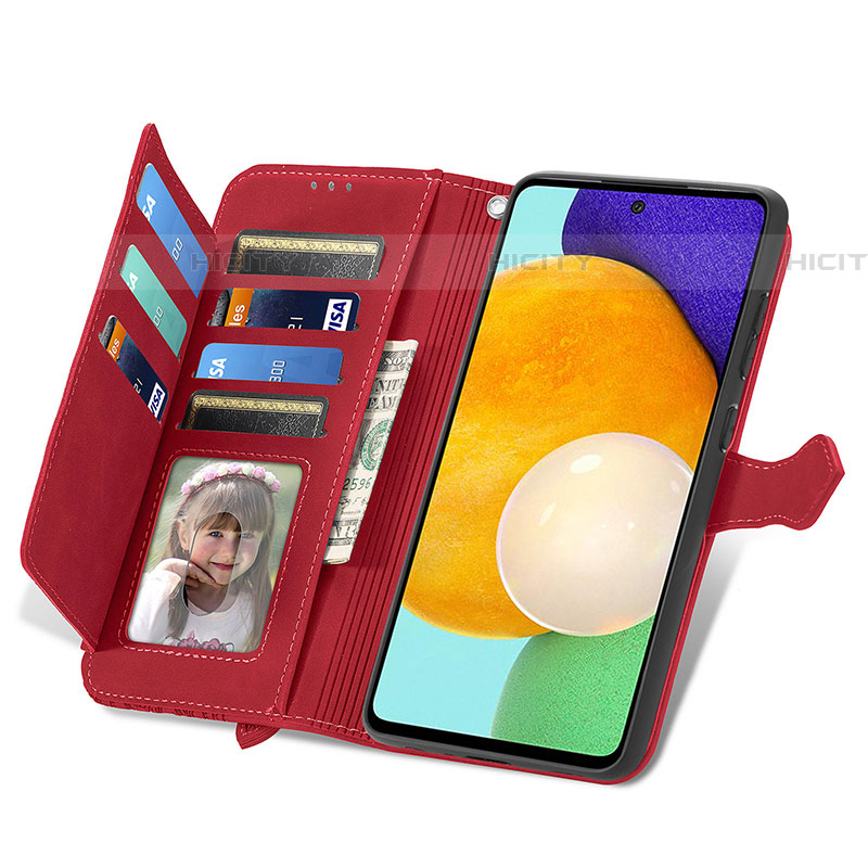 Funda de Cuero Cartera con Soporte Carcasa S06D para Samsung Galaxy A72 5G