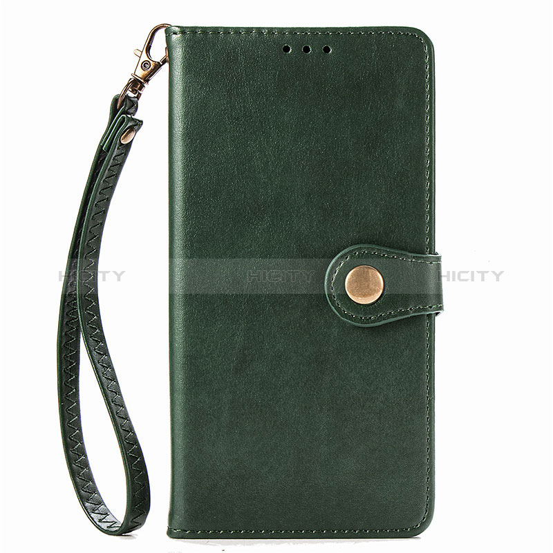 Funda de Cuero Cartera con Soporte Carcasa S06D para Samsung Galaxy A91 Verde