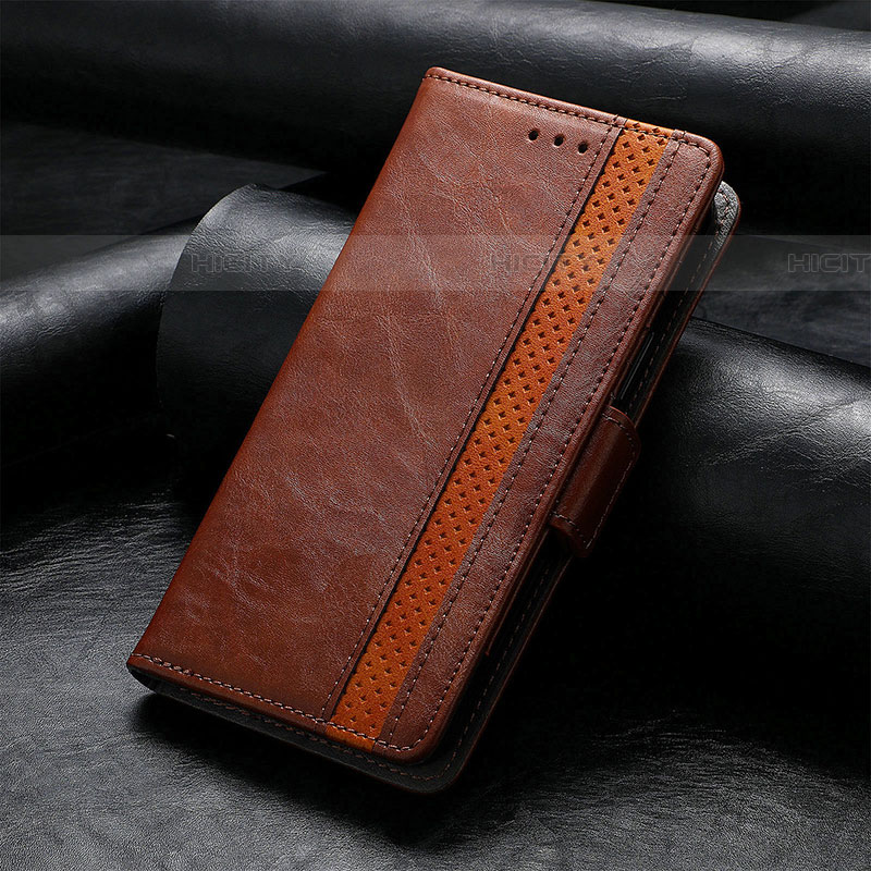 Funda de Cuero Cartera con Soporte Carcasa S06D para Samsung Galaxy F13 4G Marron