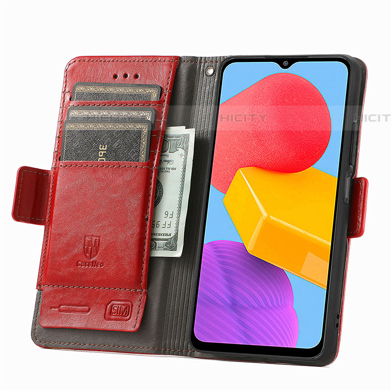 Funda de Cuero Cartera con Soporte Carcasa S06D para Samsung Galaxy M13 4G