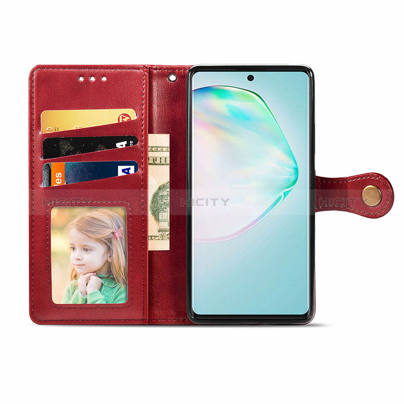 Funda de Cuero Cartera con Soporte Carcasa S06D para Samsung Galaxy M80S