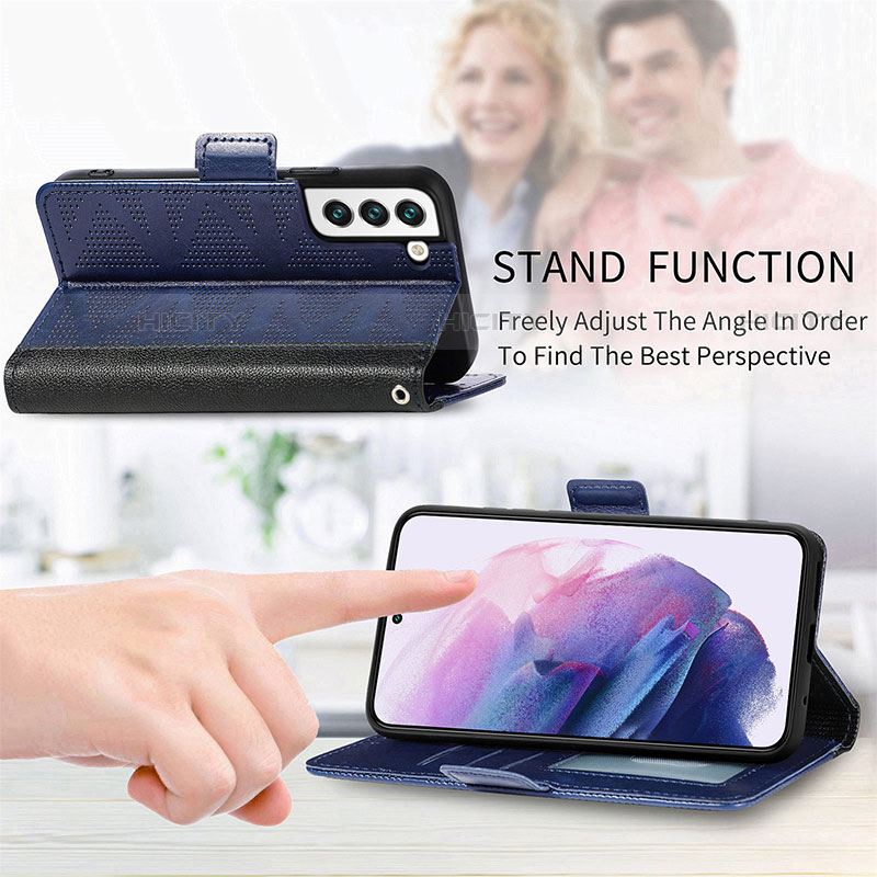 Funda de Cuero Cartera con Soporte Carcasa S06D para Samsung Galaxy S21 FE 5G